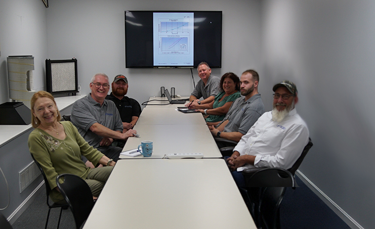 Blue Heaven Technologies Team at Desk